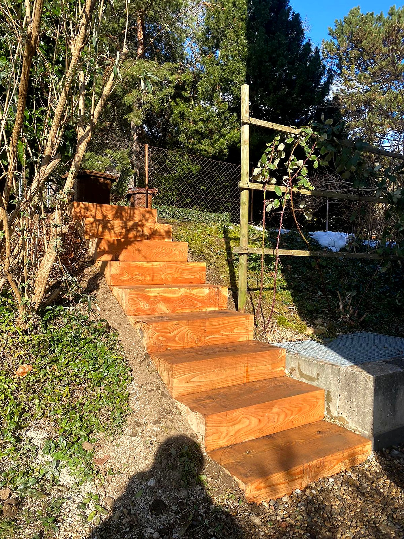 Escaliers bois extérieurs